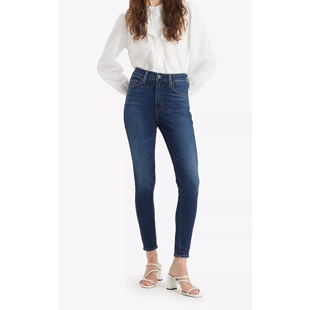 Levi's 720 High Rise Super Skinny Denim Dark Wash Jeans Size 26